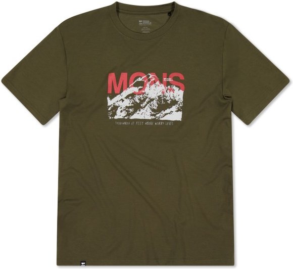 Mons Royale - Icon Merino T-Shirt - Merinoshirt Gr S oliv/braun