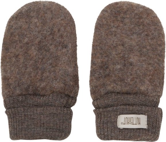Thumbnail - Huttelihut - Kid's Mittens Wool Fleece 2-Layer - Handschuhe Gr 62/68 braun