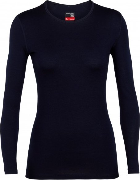 Icebreaker - Women's 260 Tech L/S Crewe - Merinounterwäsche Gr S blau