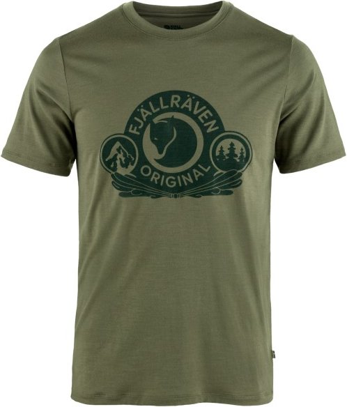 Fjällräven - Abisko Wool Classic S/S - Merinoshirt Gr XL oliv
