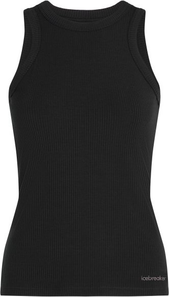 Icebreaker - Women's Merino Rib Lotus Tank - Tank Top Gr XS schwarz