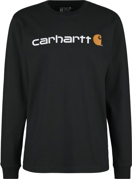 Carhartt - Core Logo L/S - Longsleeve Gr XXL schwarz