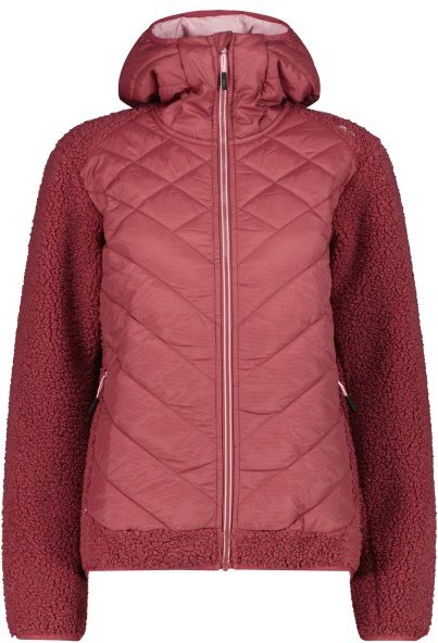 Thumbnail - CMP - Women's Jacket Hybrid Fix Hood - Fleecejacke Gr 44 rot