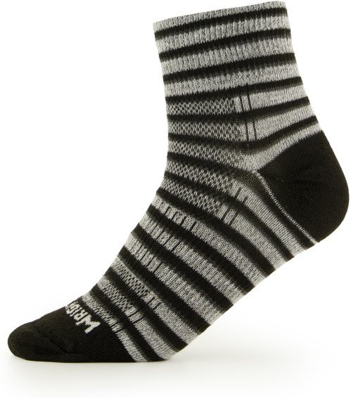 Wrightsock - Coolmesh II Quarter - Wandersocken Gr 34-37 grau
