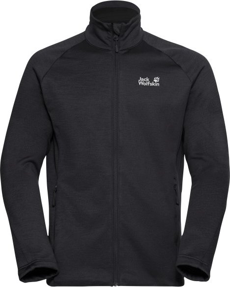 Jack Wolfskin - Peak District Fullzip - Fleecejacke Gr M schwarz
