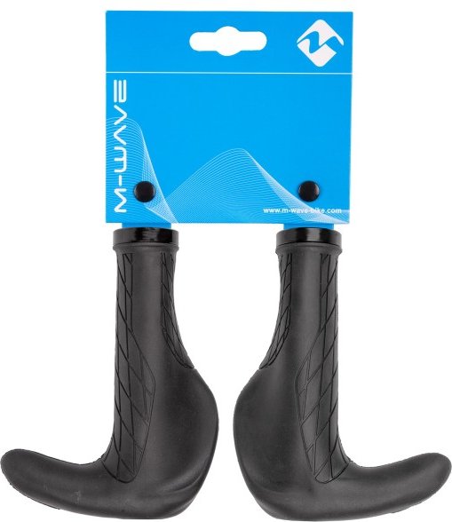 M-Wave - Cloud Ergo Max Fix Be Fahrradgriffe - Fahrradgriffe Gr 140 mm grau/blau