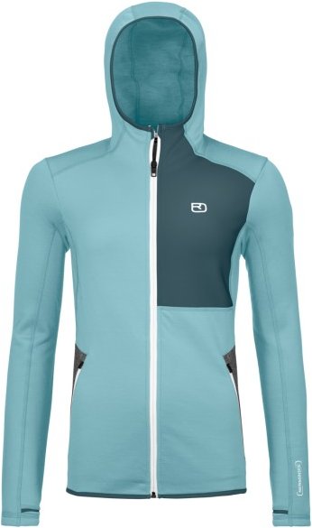 Thumbnail - Ortovox - Women's Fleece Hoody - Fleecejacke Gr XL türkis