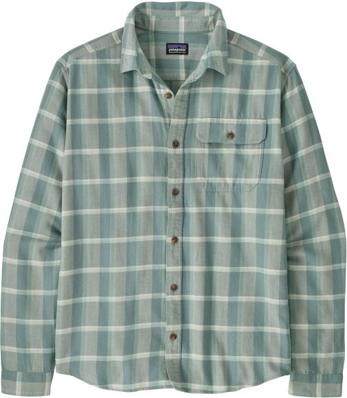Patagonia - L/S LW Fjord Flannel Shirt - Hemd Gr XXL türkis/grau