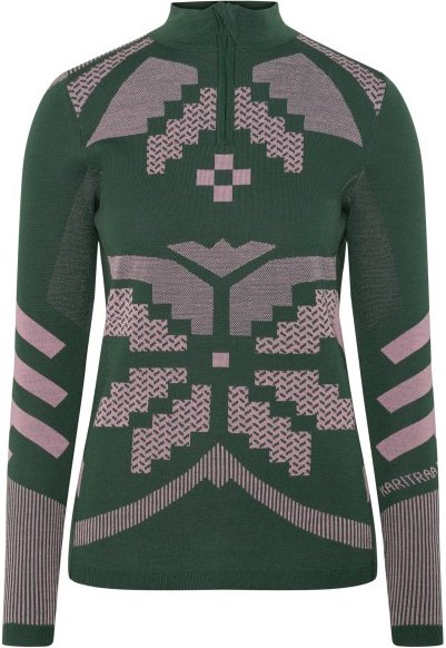 Kari Traa - Women's Faith Half Zip - Merinounterwäsche Gr L grün/grau