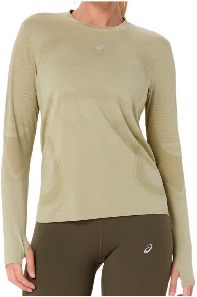Thumbnail - Asics - Women's Road Seamless L/S Top - Laufshirt Gr XS beige