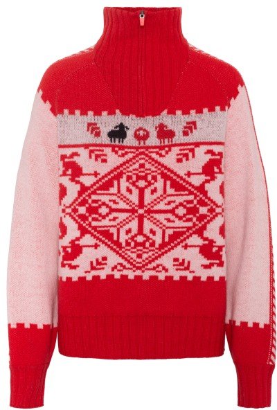 Thumbnail - Kari Traa - Women's Saga Knit - Pullover Gr L rot/rosa