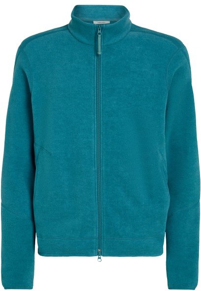 Icebreaker - Merino Blend 800 Real FL Classic Pile L/S Zip - Merinojacke Gr XL türkis