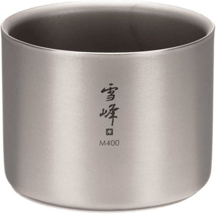 Snow Peak - Ti-Double Stacking Mug M400 - Becher Gr 400 ml grau