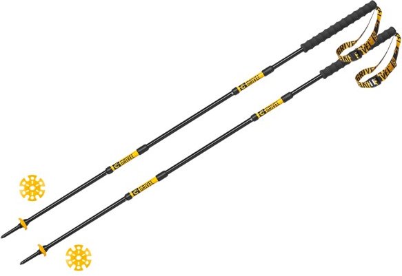 Grivel - Trail 3 - Trekkingstöcke Gr 122 cm gelb/schwarz