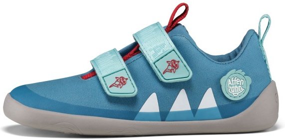 Affenzahn - Kid's Barfußschuh Baumwolle Lucky - Barfußschuhe Gr 27 shark /blau