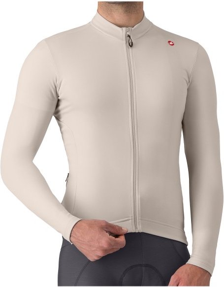 Castelli - Espresso Thermal Jersey - Radtrikot Gr L grau