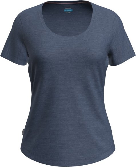 Icebreaker - Women's Merino Cool-Lite Sphere III S/S Scoop - Merinoshirt Gr L blau