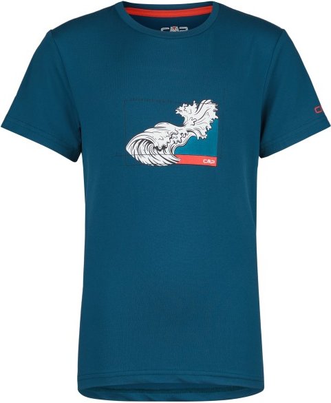 CMP - Boy's T-Shirt Stretch - T-Shirt Gr 176 blau