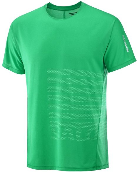 Salomon - Sense Aero Graphic - Laufshirt Gr XXL grün