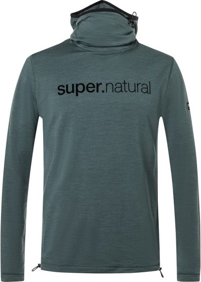 Thumbnail - super.natural - Alpine Hooded II - Hoodie Gr XL blau/grau