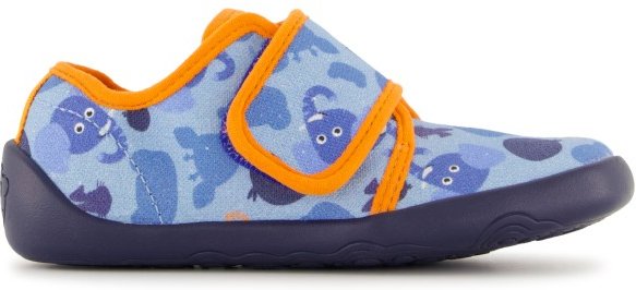 Thumbnail - Affenzahn - Kid's Hausschuh Baumwolle Movy - Hüttenschuhe Gr 21 blau