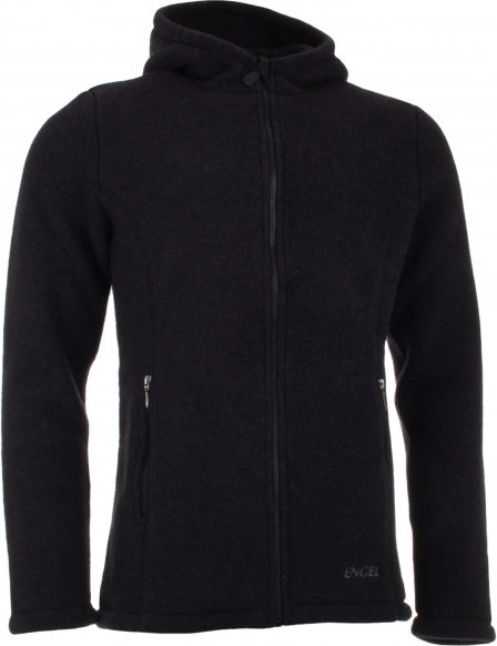 Engel - Jacke mit Kapuze - Wolljacke Gr 46/48 schwarz