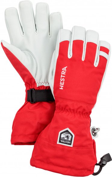 Hestra - Army Leather Heli Ski 5 Finger - Handschuhe Gr 9 rot