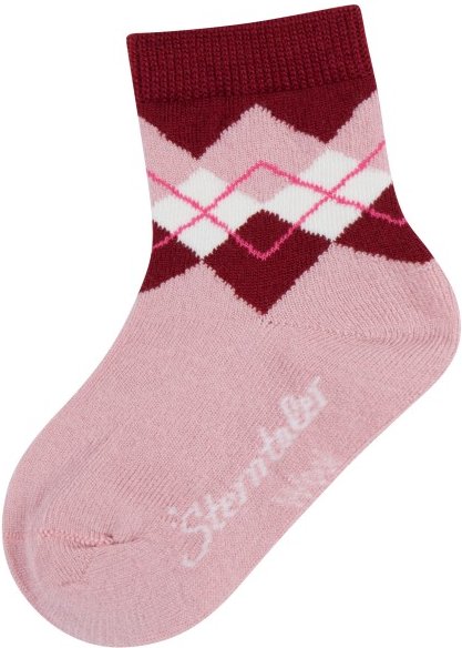 Thumbnail - Sterntaler - Kid's Socken Wolle Karo - Multifunktionssocken Gr 13-14 rosa