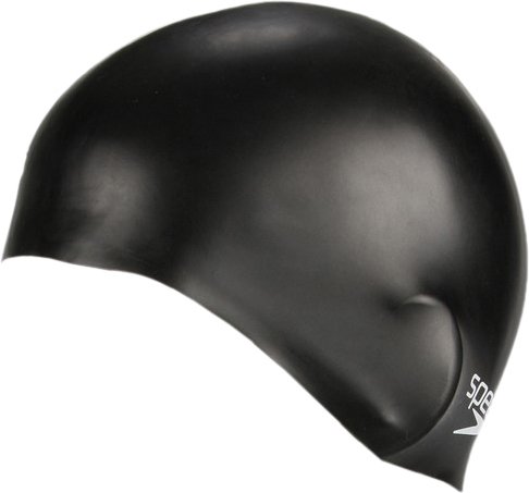 Speedo - Plain Moulded Silicone Cap Junior - Badekappe schwarz