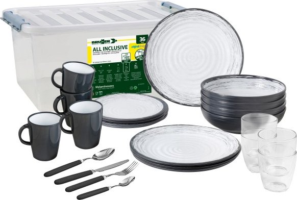 Brunner - All Inclusive - Campingzubehör Gr 36 Pieces weiß/grau