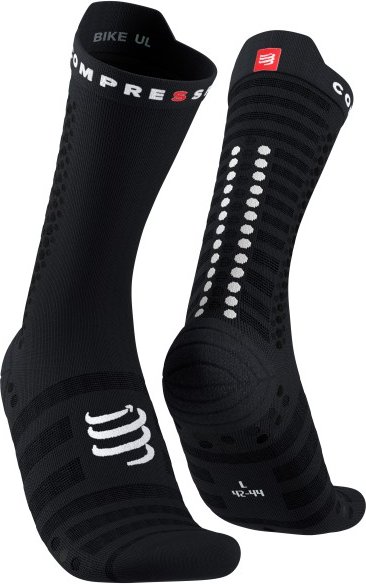 Thumbnail - Compressport - Pro Racing Socks V4.0 Ultralight Bike - Radsocken Gr T3 - EU 42-44 schwarz