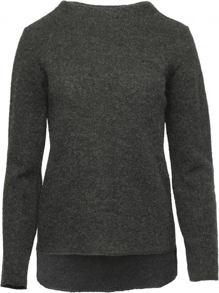 Thumbnail - Reiff - Women's Krepp-Pulli Frieda - Wollpullover Gr L grau