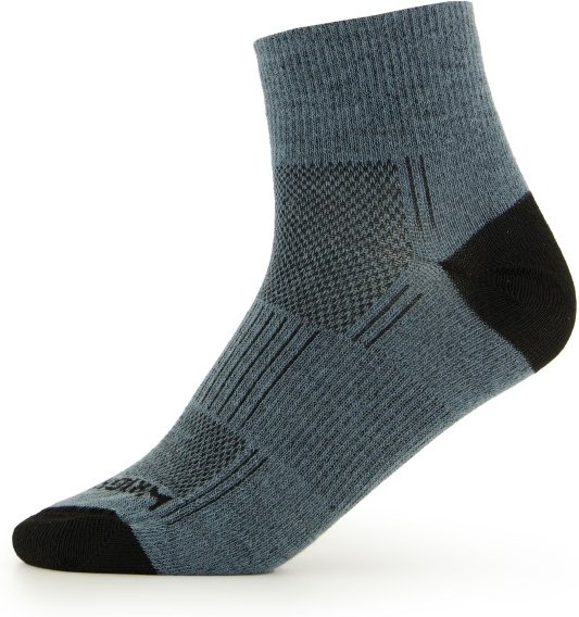 Wrightsock - Coolmesh II Quarter - Wandersocken Gr 45,5-49 blau