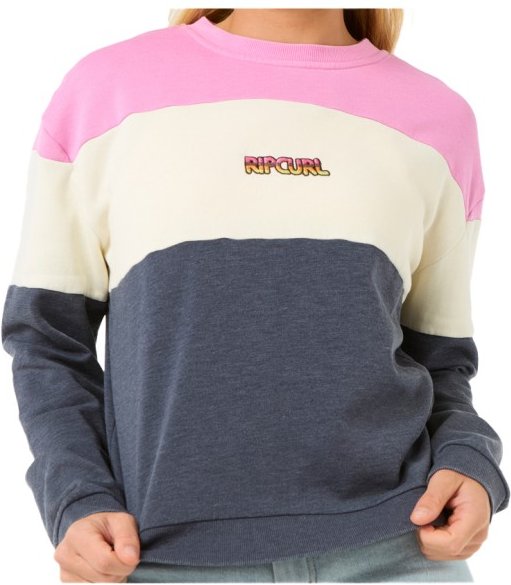 Rip Curl - Women's Las Dalias Colourblock Crew - Pullover Gr XXS blau