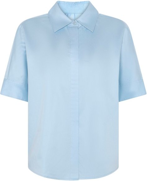 KnowledgeCotton Apparel - Women's Organic Cotton Shirt - Bluse Gr L blau