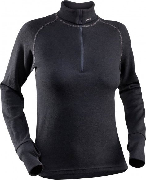 Devold - Expedition Woman Zip Neck - Merinounterwäsche Gr S schwarz