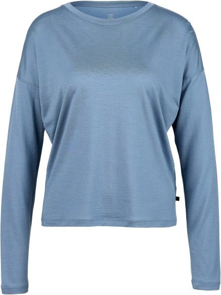 Heber Peak - Women's MerinoCool165 EvergreenHe. L/S - Merinoshirt Gr L blau
