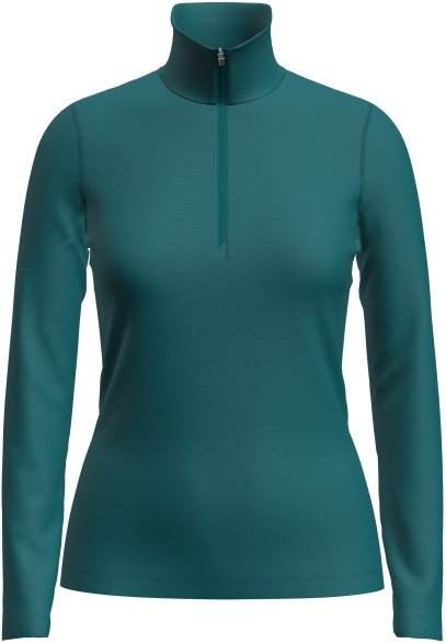 Icebreaker - Women's 200 Oasis L/S Half Zip - Merinolongsleeve Gr XL blau/türkis
