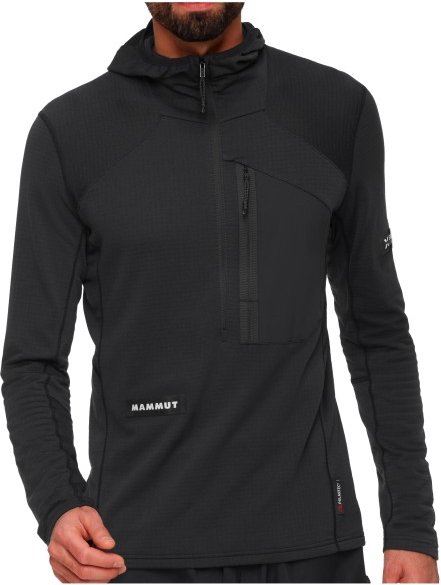 Thumbnail - Mammut - Eiger Nordwand Advanced First Layer Half Zip - Fleecejacke Gr S schwarz
