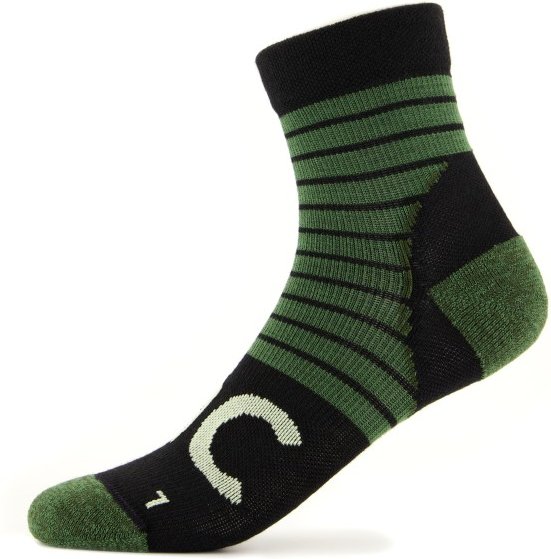 Stoic - Merino MTB Quarter Socks - Radsocken Gr 36-38 schwarz