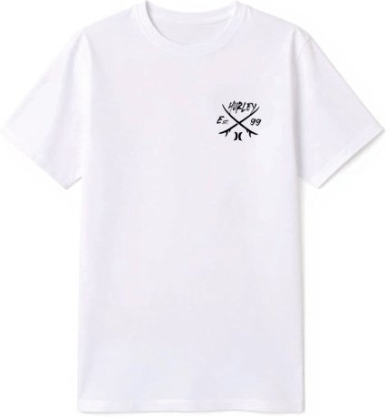 Hurley - Tee S/S Printing Press Evy - T-Shirt Gr XL weiß