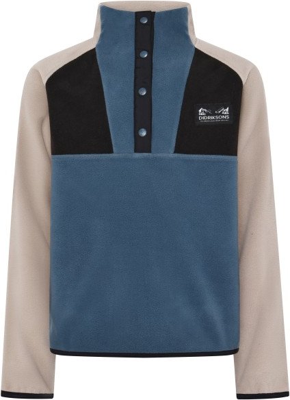 Didriksons - Kid's Yokto Half-Buttons 2 - Fleecepullover Gr 150 blau