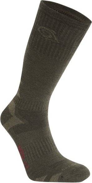 Craghoppers - Nosilife Adventure Woll Socken - Wandersocken Gr 36-38 oliv