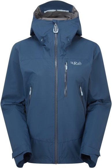 Rab - Women's Downpour Mountain Jacket - Regenjacke Gr 44 blau