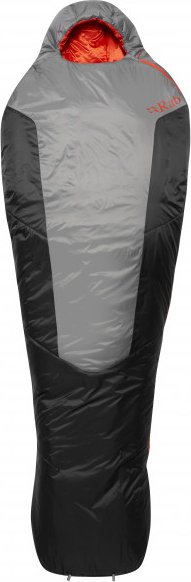 Rab - Solar Ultra 1 - Kunstfaserschlafsack Gr bis 200 cm Körperlänge granite