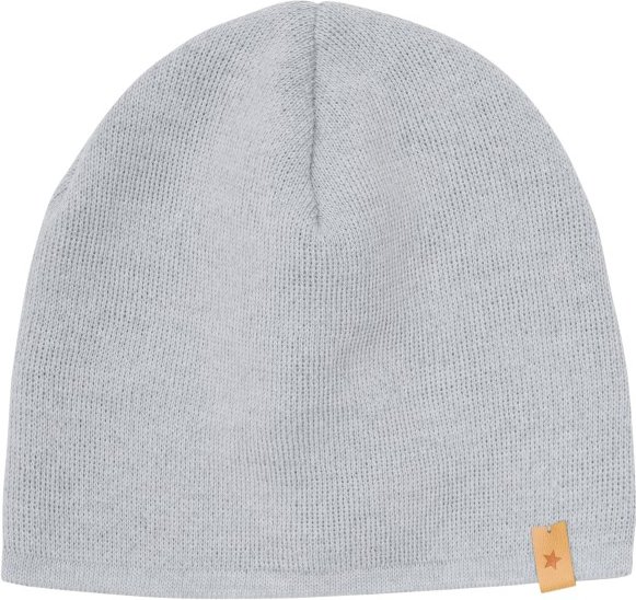 Huttelihut - Kid's Beanie Solid Wool Knit - Mütze Gr 48 cm - 0-12 Months grau
