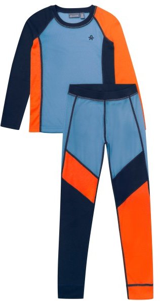 Color Kids - Kid's Ski Underwear Colorblock - Kunstfaserunterwäsche Gr 116 blau
