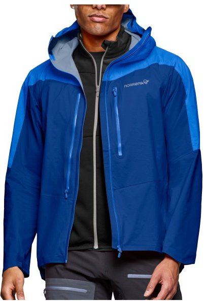 Norrøna - Falketind Dri1 Jacket - Regenjacke Gr L blau