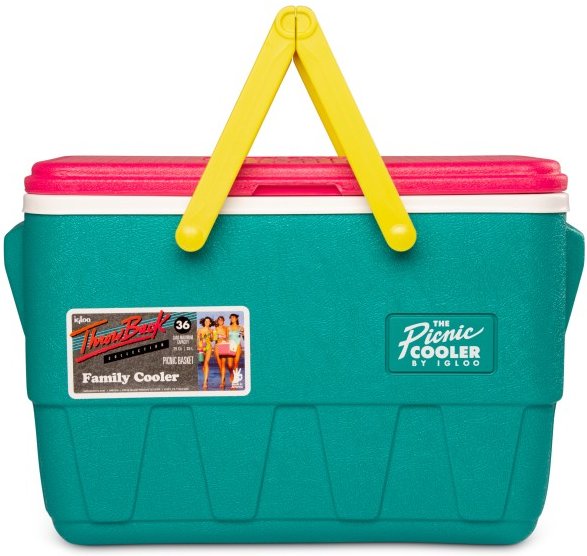 IGLOO - Retro Picnic Basket 25 - Kühlbox Gr 23 l türkis