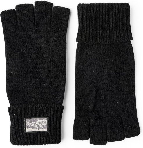 Hestra - Raggwool Half Finger - Handschuhe Gr 6 schwarz
